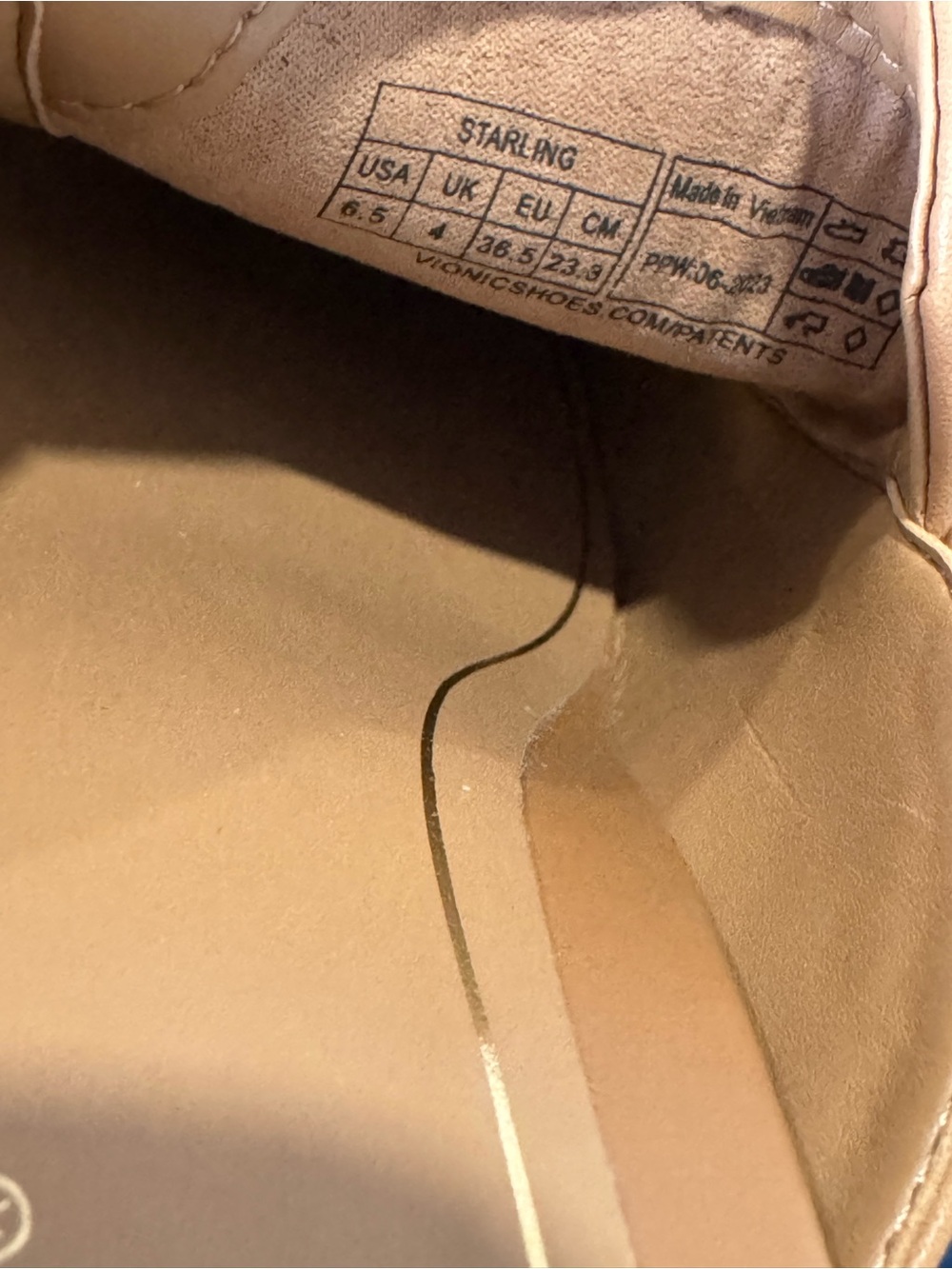 Vionic Tan Leather Slip-On Mule with Chain Accent - Picture 5 of 5